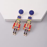 1 Pair Exaggerated Novelty Cartoon Character Plating Alloy Gold Plated Drop Earrings main image 6