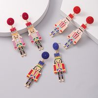 1 Pair Exaggerated Novelty Cartoon Character Plating Alloy Gold Plated Drop Earrings main image 7