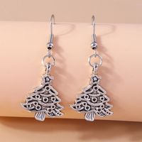 1 Pair Casual Streetwear Christmas Tree Snowflake Zinc Alloy Drop Earrings sku image 5