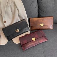 Women's All Seasons Pu Leather Color Block Vintage Style Square Magnetic Buckle Clutch Bag main image 1