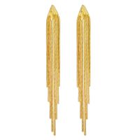 1 Pair Classic Style Solid Color Tassel Alloy Drop Earrings main image 4