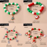 Cute Christmas Streetwear Christmas Hat Christmas Tree Alloy Wholesale Bracelets main image 7