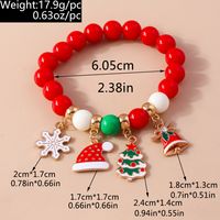 Cute Christmas Streetwear Christmas Hat Christmas Tree Alloy Wholesale Bracelets main image 8