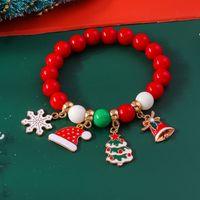 Cute Christmas Streetwear Christmas Hat Christmas Tree Alloy Wholesale Bracelets main image 2