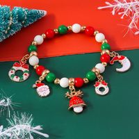 Cute Christmas Streetwear Christmas Hat Christmas Tree Alloy Wholesale Bracelets main image 4