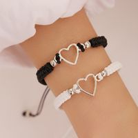 Simple Style Heart Shape Alloy Unisex Bracelets sku image 1