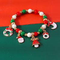 Cute Christmas Streetwear Christmas Hat Christmas Tree Alloy Wholesale Bracelets sku image 5