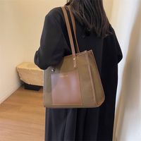 Women's All Seasons Canvas Letter Color Block Square Preppy Style Classic Style Streetwear Sewing Thread Square Zipper Shoulder Bag main image 4