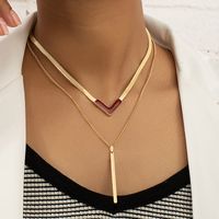 Simple Style Classic Style Cross Alloy Plating 14k Gold Plated Women's Layered Necklaces main image 1