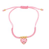 Simple Style Heart Shape Rope Copper Plating 18k Gold Plated Women's Bracelets main image 5