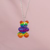 Cute Bear Zinc Alloy Wholesale Pendant Necklace main image 3