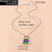 Cute Bear Zinc Alloy Wholesale Pendant Necklace main image 7