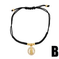 Simple Style Eye Rope Copper Plating Inlay Zircon 18k Gold Plated Unisex Bracelets main image 4