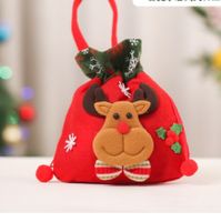 Christmas Cute Streetwear Christmas Tree Santa Claus Elk Cloth Party Festival Gift Bags sku image 7