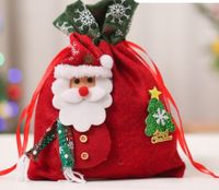 Christmas Cute Streetwear Christmas Tree Santa Claus Elk Cloth Party Festival Gift Bags sku image 14