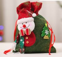 Christmas Cute Streetwear Christmas Tree Santa Claus Elk Cloth Party Festival Gift Bags sku image 15