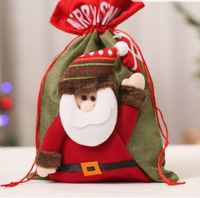 Christmas Cute Streetwear Christmas Tree Santa Claus Elk Cloth Party Festival Gift Bags sku image 17