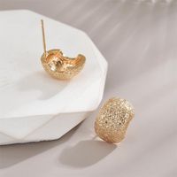 1 Pair Commute C Shape Plating Copper 18k Gold Plated White Gold Plated Ear Studs main image 5