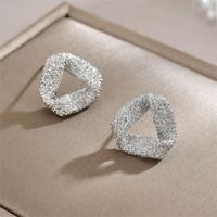 1 Pair Commute Geometric Plating Copper 18k Gold Plated White Gold Plated Ear Studs main image 4