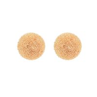 1 Pair Elegant Lady Solid Color Plating Copper 18k Gold Plated White Gold Plated Ear Studs main image 3