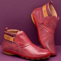 Women's Casual Solid Color Round Toe Martin Boots main image 3