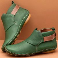 Women's Casual Solid Color Round Toe Martin Boots main image 2