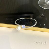 Simple Style Classic Style Geometric Alloy Inlay Artificial Crystal Artificial Rhinestones Women's Bangle sku image 10