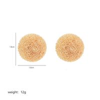 1 Pair Elegant Lady Solid Color Plating Copper 18k Gold Plated White Gold Plated Ear Studs sku image 1