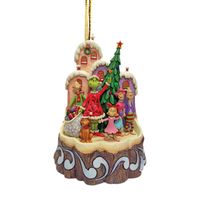 Christmas Pastoral Cartoon Character Wood Holiday Daily Party Hanging Ornaments sku image 12