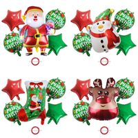 Christmas Cute Santa Claus Aluminum Film Birthday Balloons main image 6