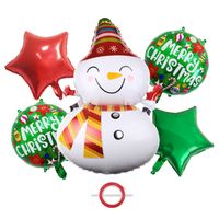 Christmas Cute Santa Claus Aluminum Film Birthday Balloons sku image 9