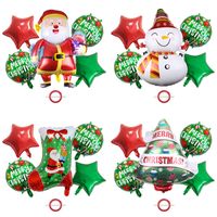 Christmas Cute Santa Claus Aluminum Film Birthday Balloons main image 4