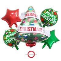 Christmas Cute Santa Claus Aluminum Film Birthday Balloons sku image 1