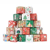 Christmas Animal Santa Claus Snowman Paper Banquet Party Gift Wrapping Supplies main image 1