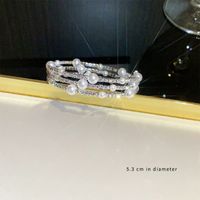 Einfacher Stil Klassischer Stil Geometrisch Legierung Inlay Künstlicher Kristall Künstliche Strasssteine Frau Armreif sku image 19