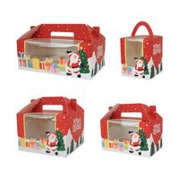 Christmas Cute Christmas Tree Santa Claus Kraft Paper Party Gift Wrapping Supplies main image 1