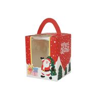 Christmas Cute Christmas Tree Santa Claus Kraft Paper Party Gift Wrapping Supplies sku image 1