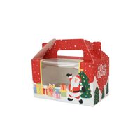 Christmas Cute Christmas Tree Santa Claus Kraft Paper Party Gift Wrapping Supplies sku image 2