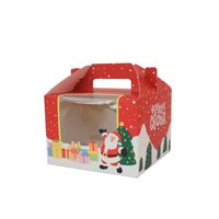 Christmas Cute Christmas Tree Santa Claus Kraft Paper Party Gift Wrapping Supplies sku image 3