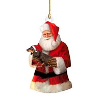 Weihnachten Cartoon-stil Süß Weihnachtsmann Hund Aryl Täglich Festival Hängende Ornamente sku image 1