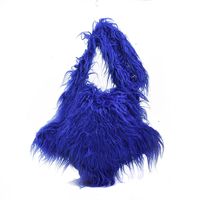 Women's All Seasons Plush Solid Color Streetwear Square Magnetic Buckle Shoulder Bag main image 4