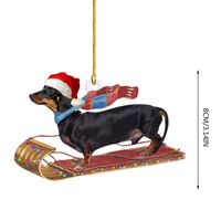 Christmas Cartoon Style Cute Santa Claus Dog Arylic Daily Festival Hanging Ornaments main image 6