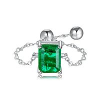 Élégant Vêtement De Rue Géométrique Argent Sterling Placage Incruster Zircon Charme Anneau sku image 3