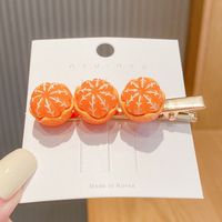 Simple Style Orange Arylic Patchwork Hair Clip sku image 78