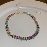 Fashion Full Diamond Multi-layer Necklace sku image 6