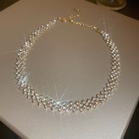 Fashion Full Diamond Multi-layer Necklace sku image 3