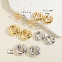 1 Pair Simple Style Commute C Shape Plating Copper 14k Gold Plated White Gold Plated Ear Cuffs main image 6