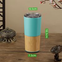Chinoiserie Elegant Solid Color Stainless Steel Thermos Cup sku image 10