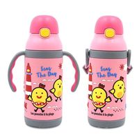 Cute Cartoon Stainless Steel Plastic Thermos Cup sku image 2