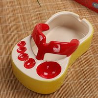 Cute Slippers White Porcelain Ornaments Artificial Decorations sku image 1